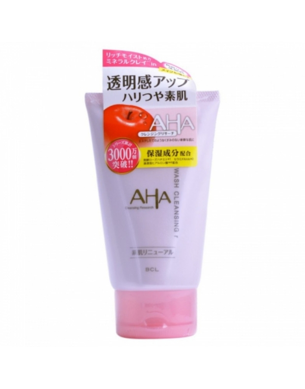 Пена-скраб для лица (с фруктовыми кислотами, минеральной глиной и увлажняющими компонентами) Aha wash cleansing