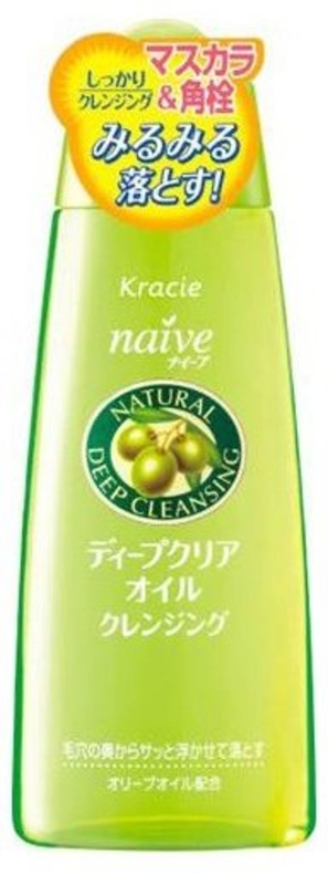 Жидкость для удаления макияжа и глубокой очистки пор кожи с оливковым маслом Naive