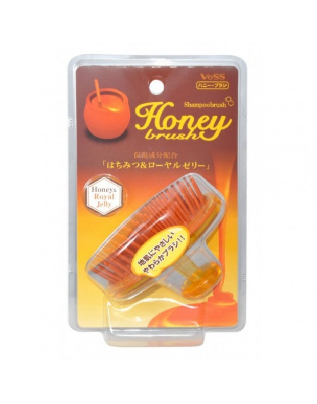 Массажер для кожи головы с мёдом и маточным молочком пчёл Honey shampoo brush