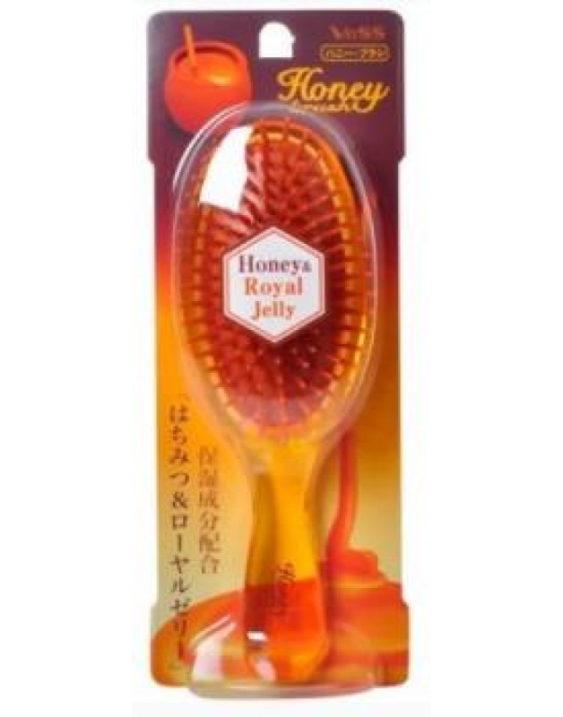 Щетка массажнаядля увлажнения и придания блеска волосам с медом и маточным молочком пчел