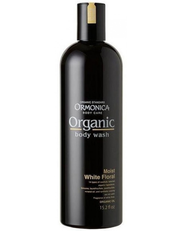 Органическое жидкое мыло для тела увлажняющее с ароматом белых цветов Ormonica Organic​​​​​​​