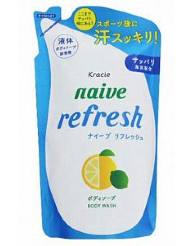 Мыло жидкое для тела с ароматом цитрусовых, сменная упаковка Naive refresh