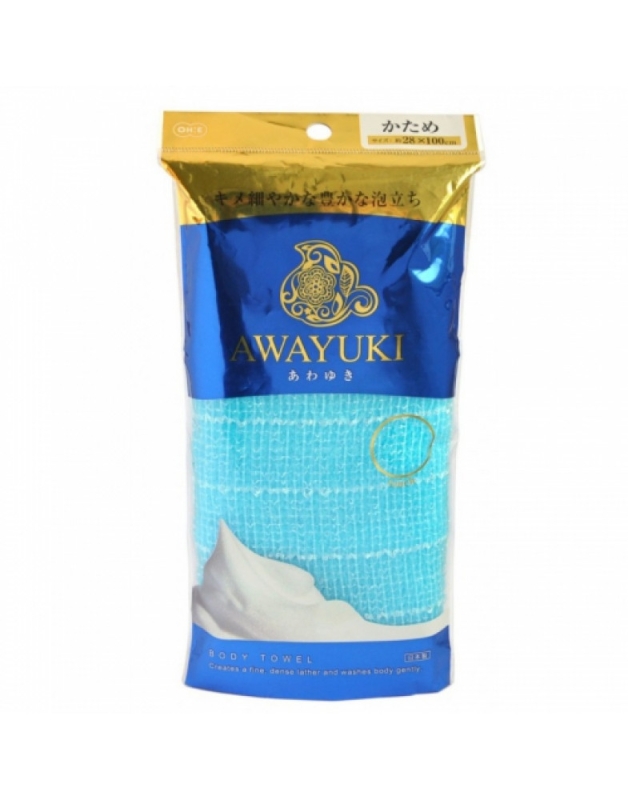 Мочалка для тела сверхжесткая Awayuki nylon towel firm