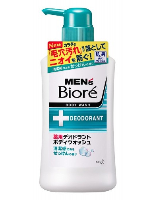 Увлажняющий и дезодорирующий гель для душа с антибактериальным действием, аромат мыла Men's biore
