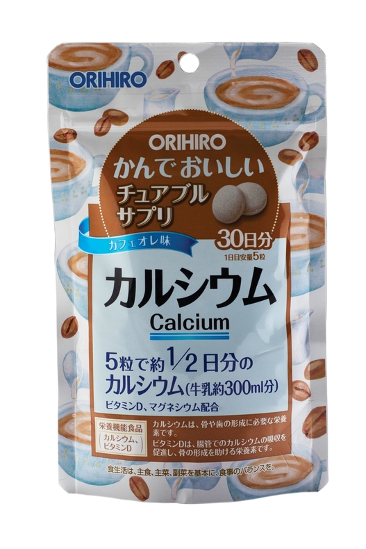 БАД Кальций с витамином D со вкусом кофе Orihiro