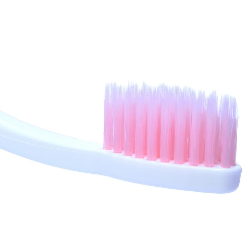 Набор : Зубная щетка cо сверхтонкой двойной щетиной (средней жесткости и мягкой) “Фтор”, 4шт Fluorine Toothbrush Set