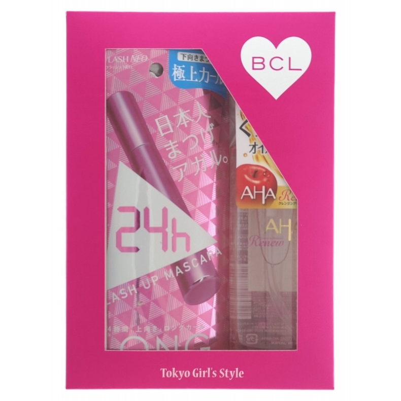 Подарочный набор “Пушистые ресницы” Тушь для ресниц (удлинение + подкручивание) + очищающее и увлажняющее масло для снятия макияжа BCL