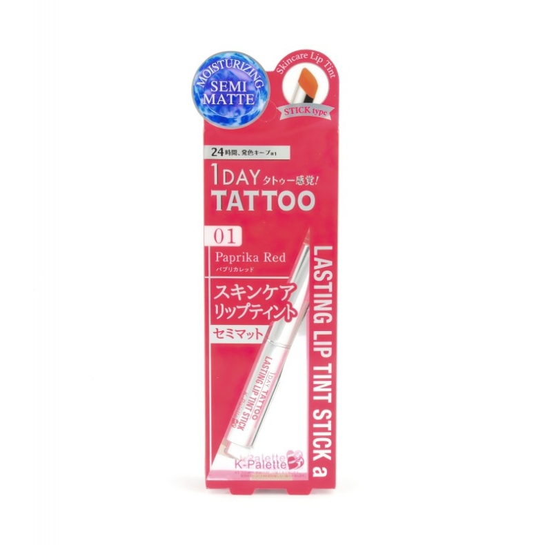 Увлажняющий полуматовый тинт для губ (тон 01), LASTING LIP TINT STICK MATTE