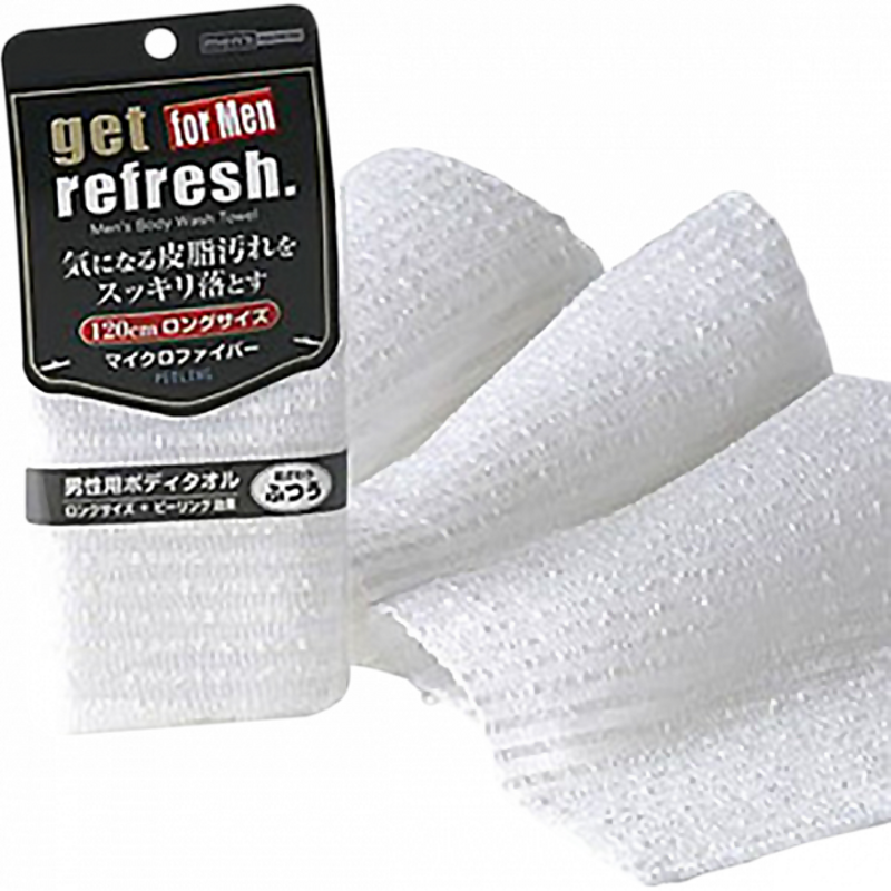 Мочалка-полотенце с пилинг-эффектом для мужчин Get refresh Pilling / YOKOZUNA