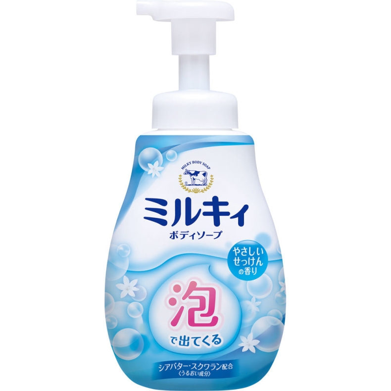 Увлажняющее мыло-пенка для рук и тела с ароматом цветочного мыла / COW "Milky Foam Gentle Soap"